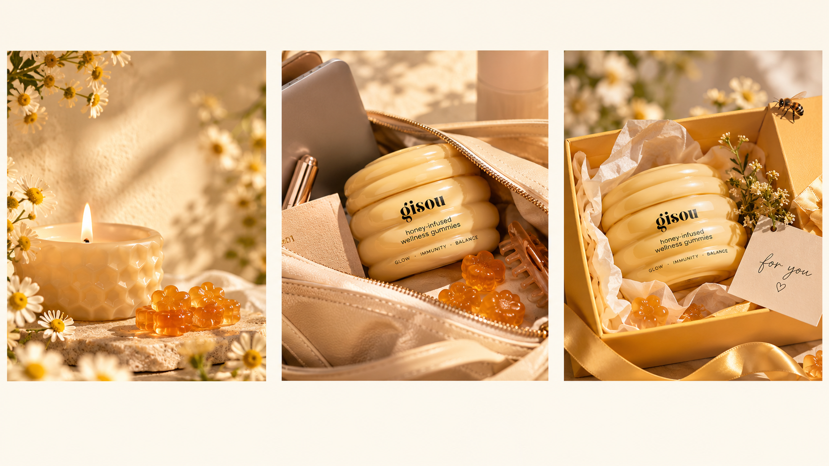 Mockup: a Bee Well jar styled for "The ritual lover".