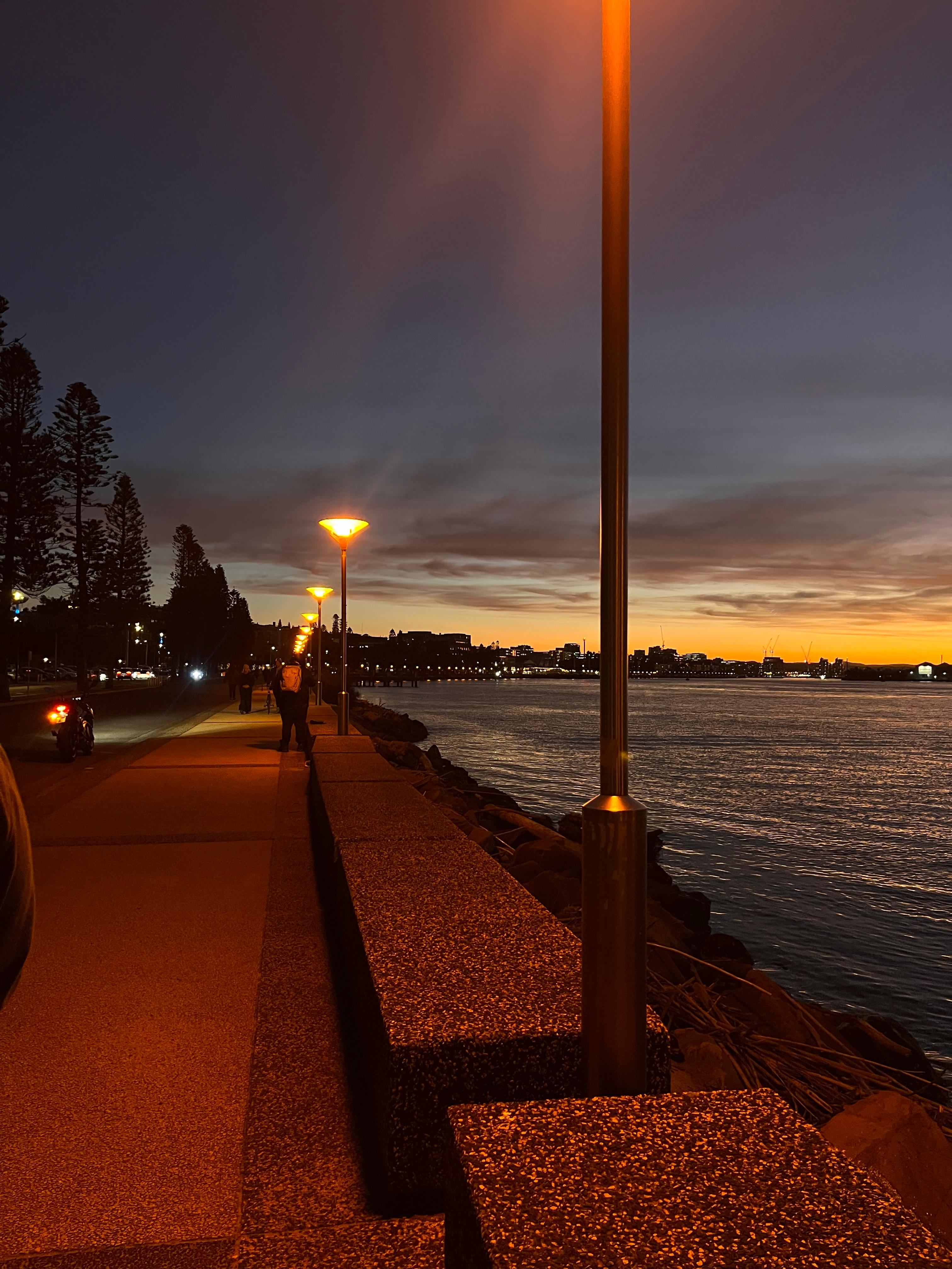 Fort Scratchley at sunset